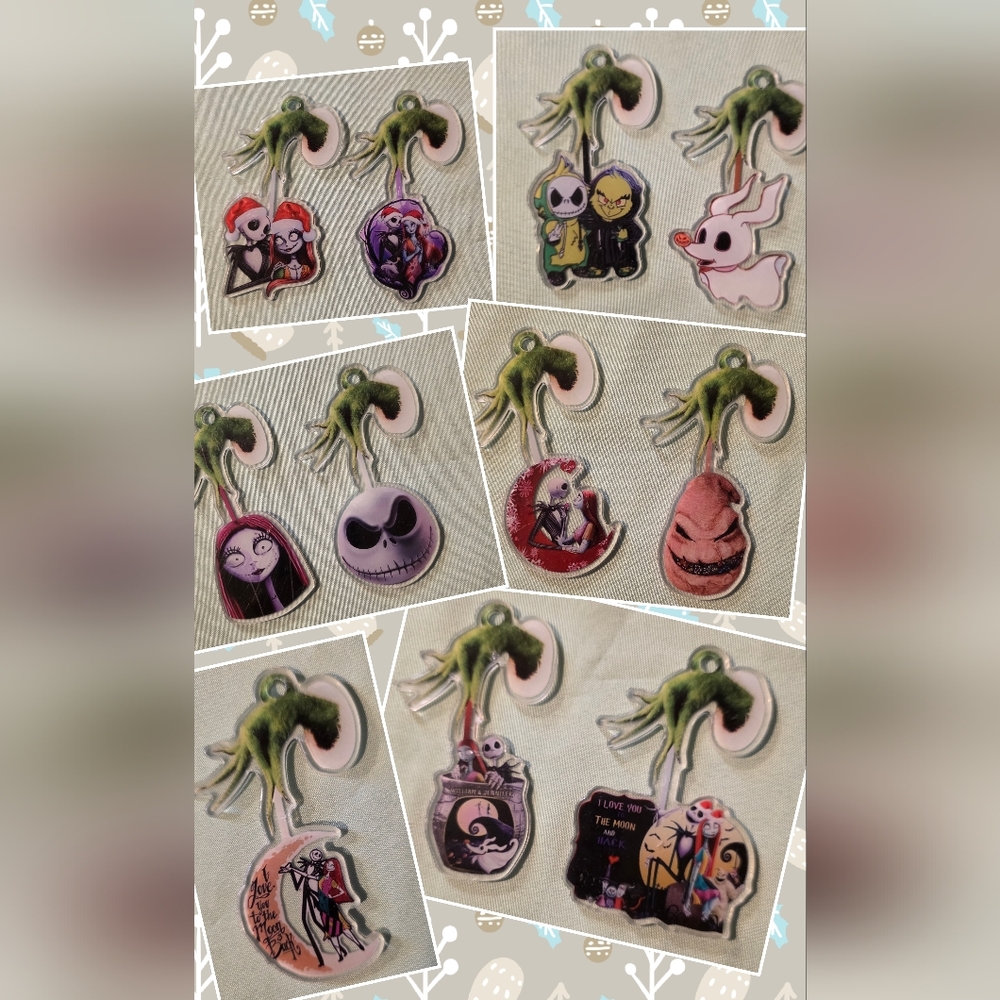 Grinch × The Nightmare Before Christmas Ornaments